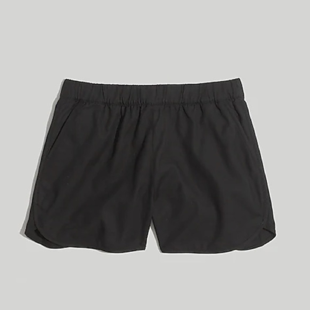 Madewell Pull On Cotton shorts- Black